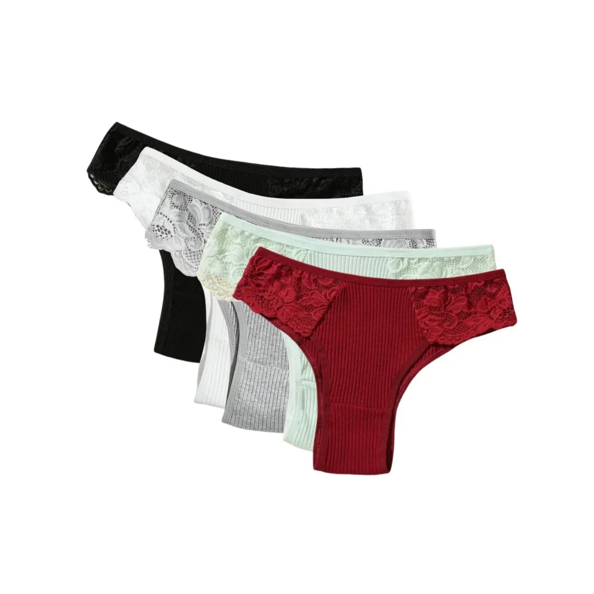 Kit 5 Calcinhas Comfort Belt Originais - 100% Algodão