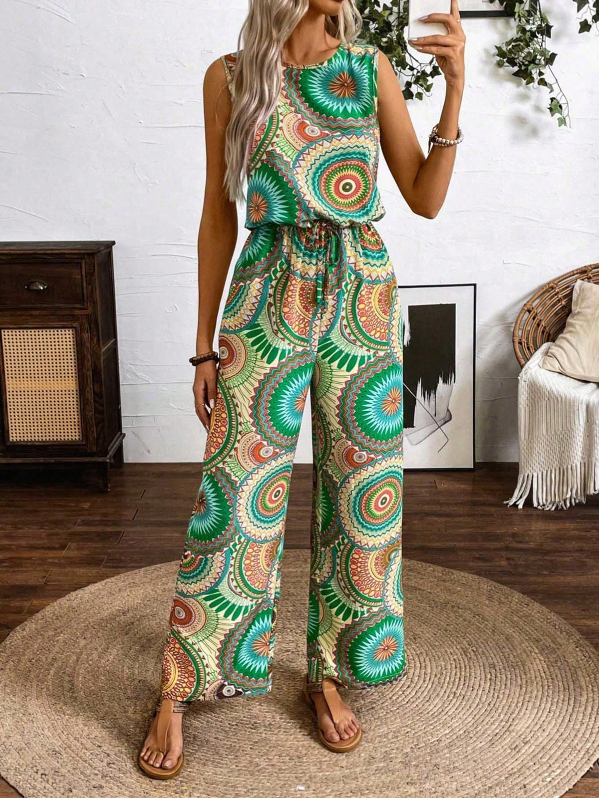 Macacão Estampado de Mandala