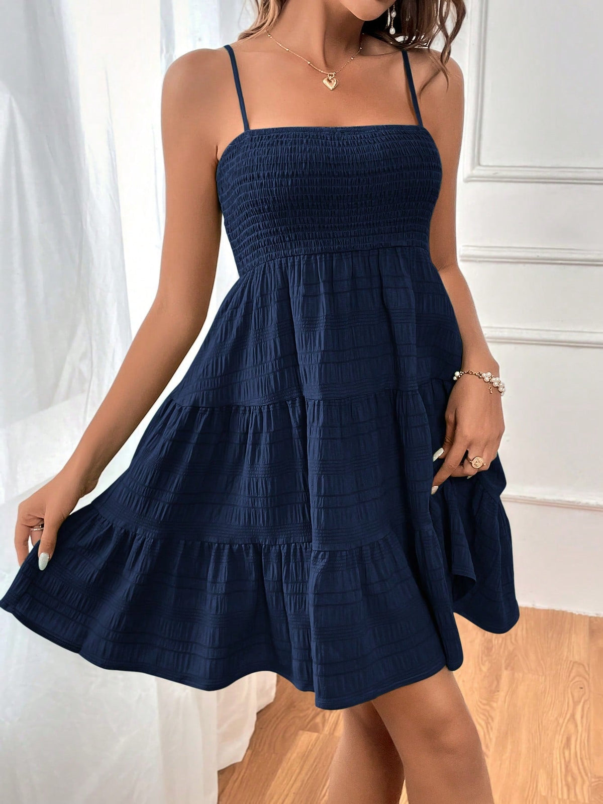 Vestido Casual Franzido