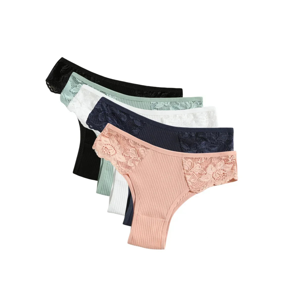 Kit 5 Calcinhas Comfort Belt Originais - 100% Algodão