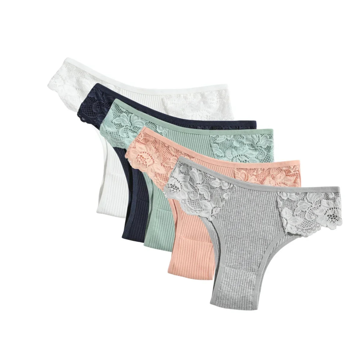 Kit 5 Calcinhas Comfort Belt Originais - 100% Algodão