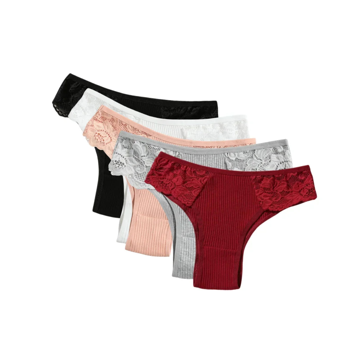 Kit 5 Calcinhas Comfort Belt Originais - 100% Algodão