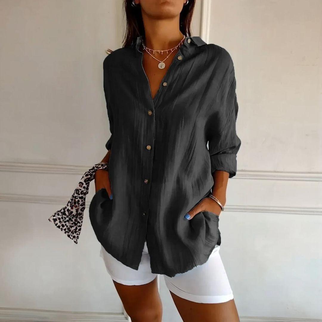 Kit 3 Camisas Ibiza em Linho de Algodão – Design Semi Plissado