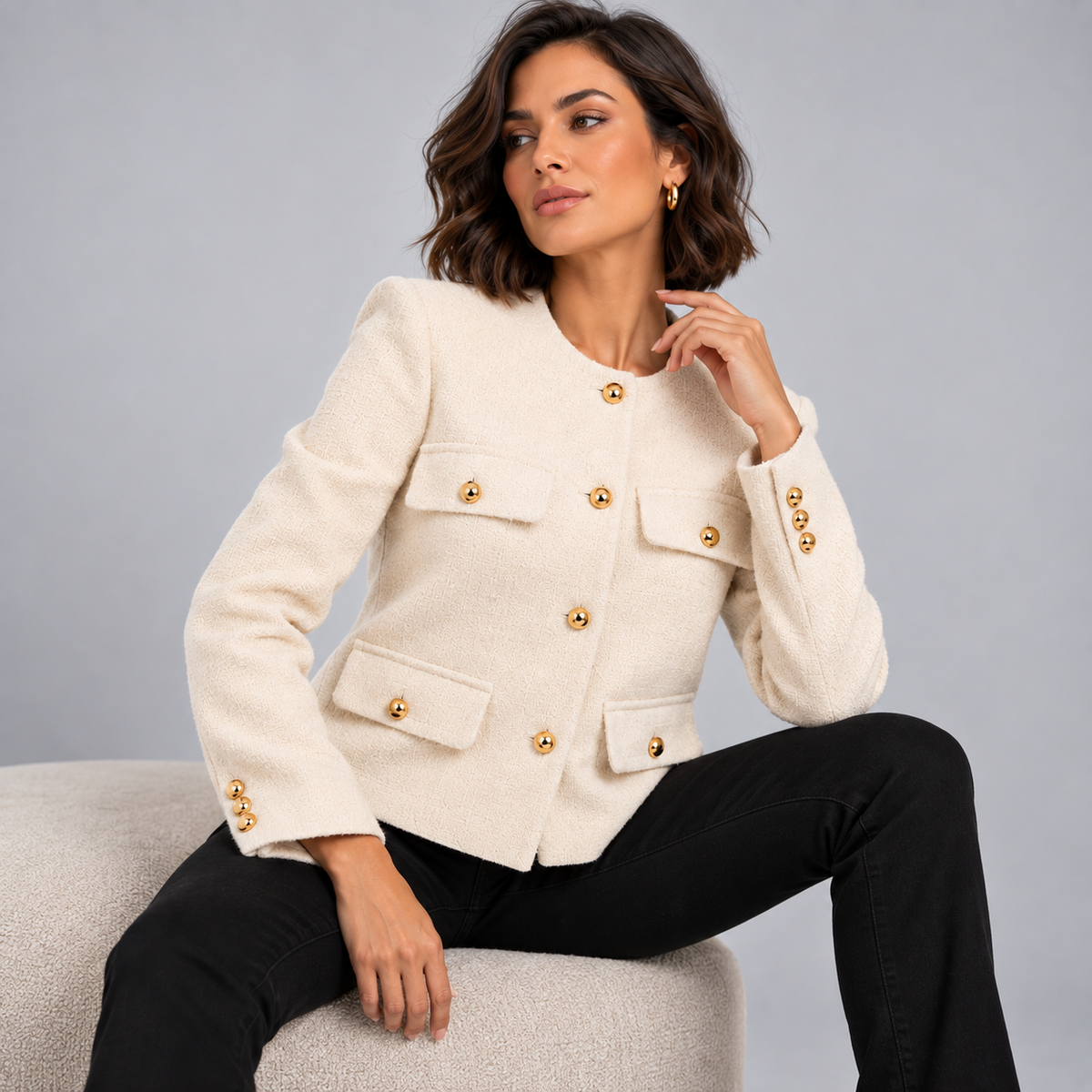 Jaqueta Elegance Dourée