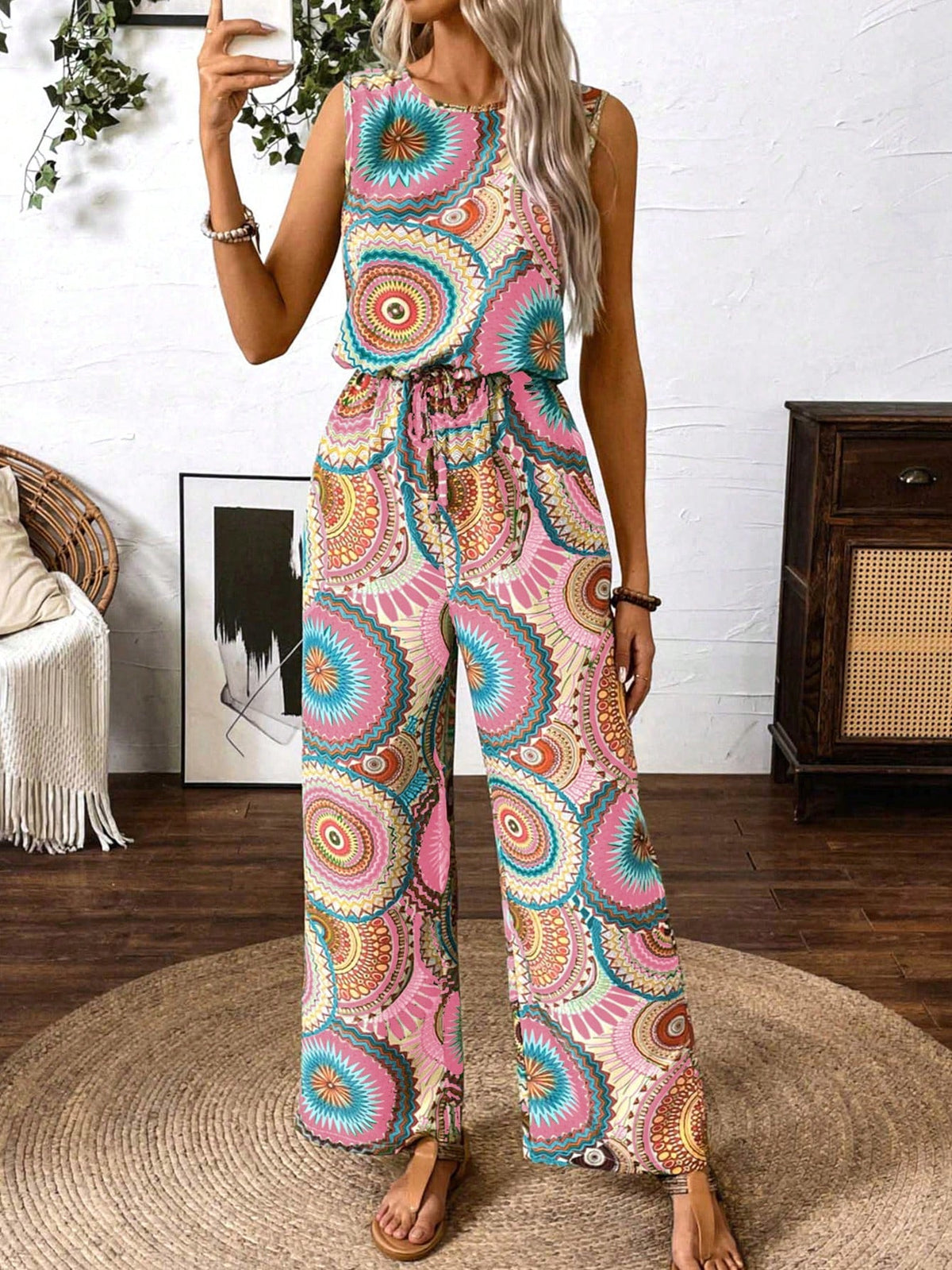 Macacão Estampado de Mandala