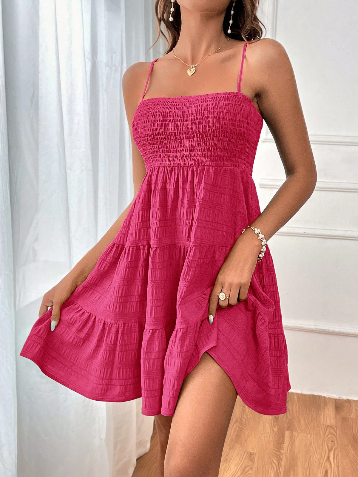 Vestido Casual Franzido