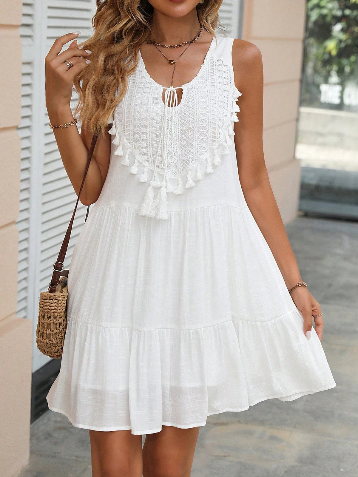 Vestido Helena Com Decote FruFru